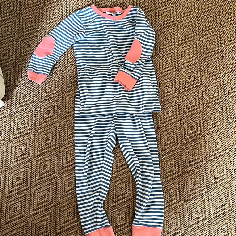 Bella bliss girls size 4 striped pajamas